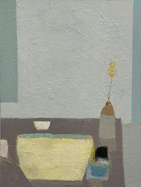 Vintage Vessel with Reed, 40"h x 30"w