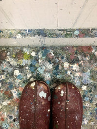 Vessel Shapes on Blue, 11"h x 14"w