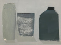 Dark Gray Jug, 12"h x 16"w