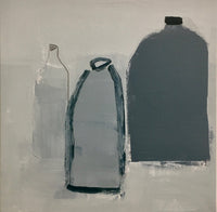 Shades of Gray Vessels, 12"h x 12"w