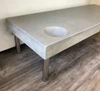 Poured Concrete Table - Natural Grey