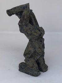 Ceramic Kneeling Figure Sculpture