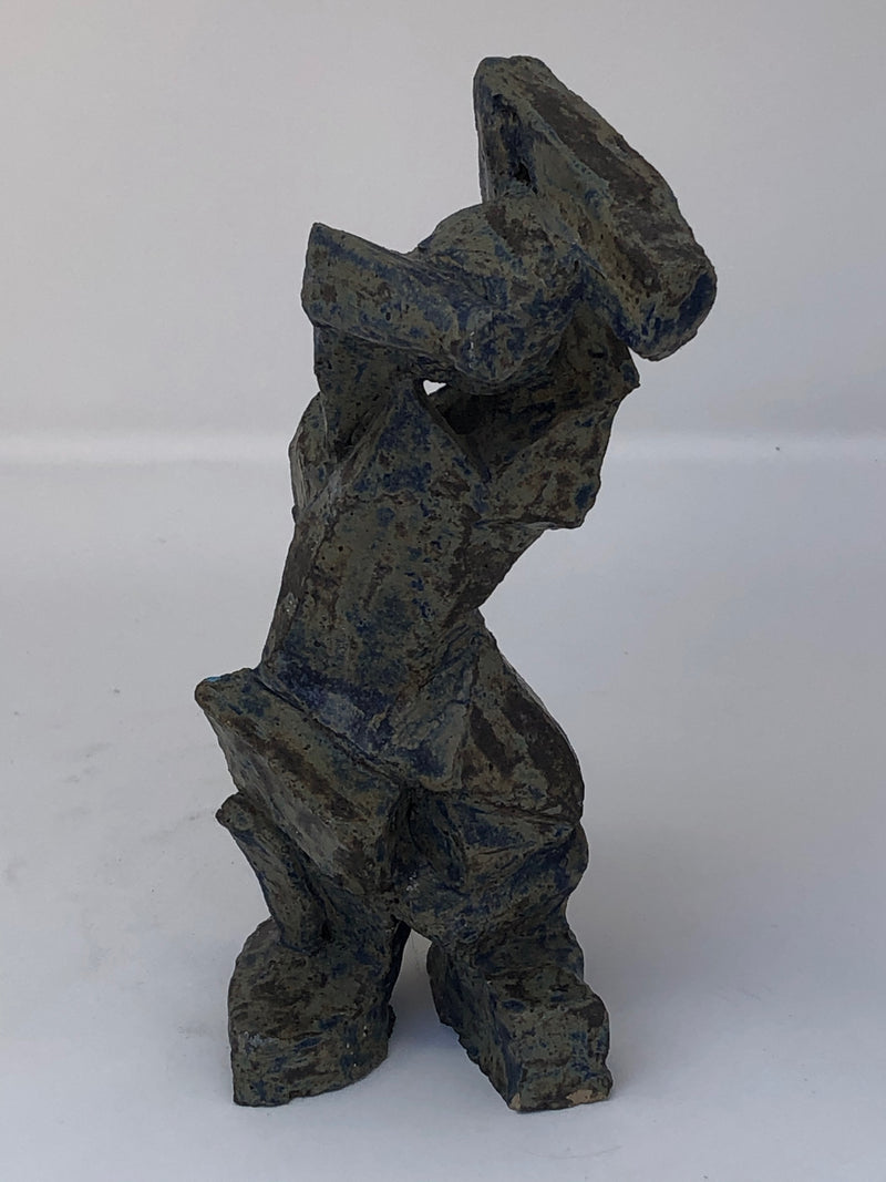 Ceramic Kneeling Figure Sculpture