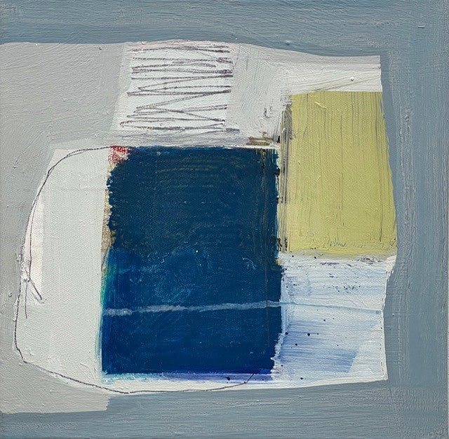 Abstract Blue Mug, 12"h x 12"w